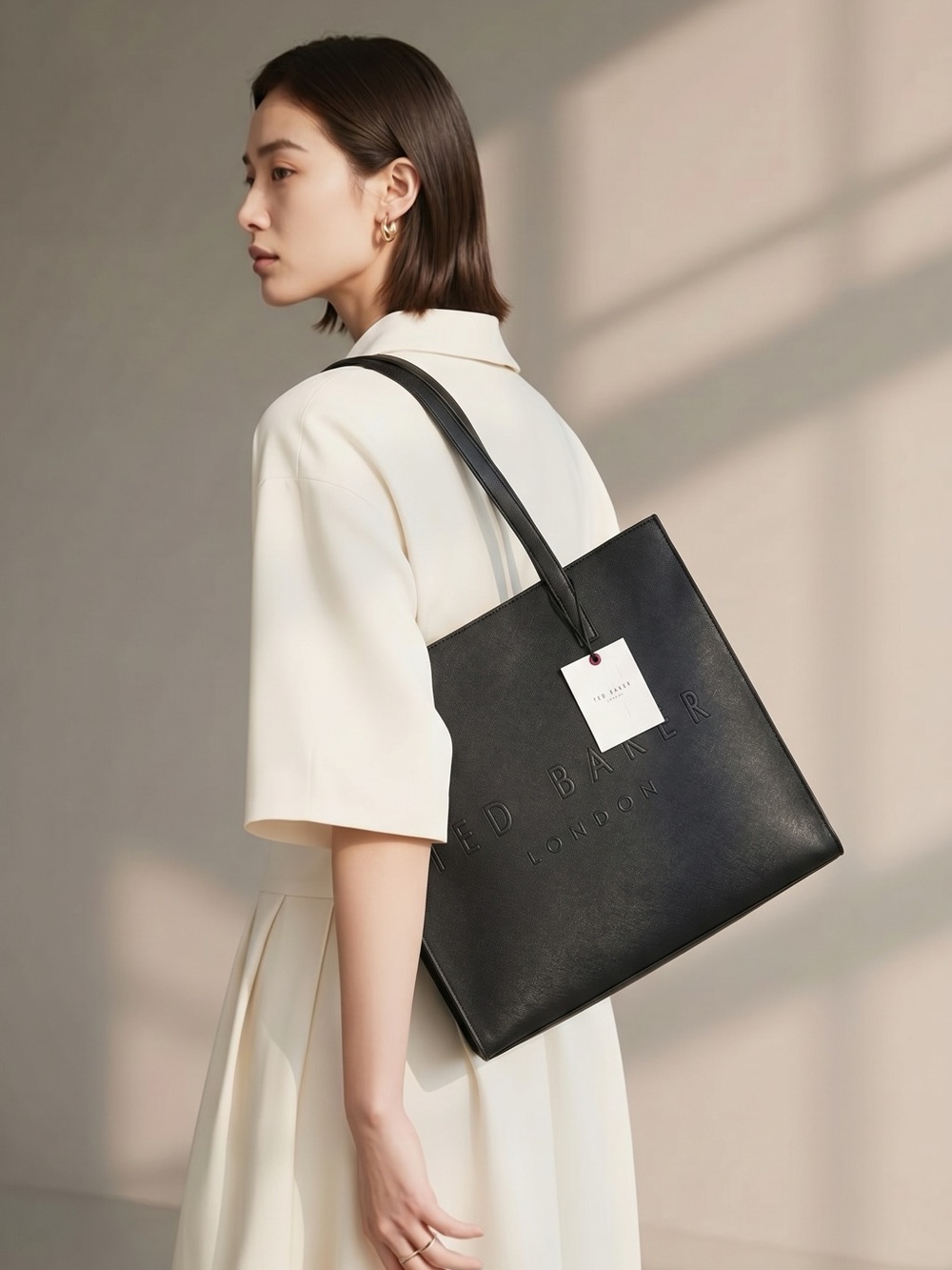 Ted Baker Black Embossed Tote